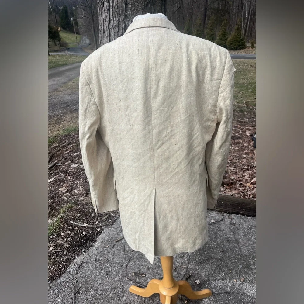 POTOMAC COLLECTION VINTAGE LIGHT BROWN TWEED BLAZER MENS 42R